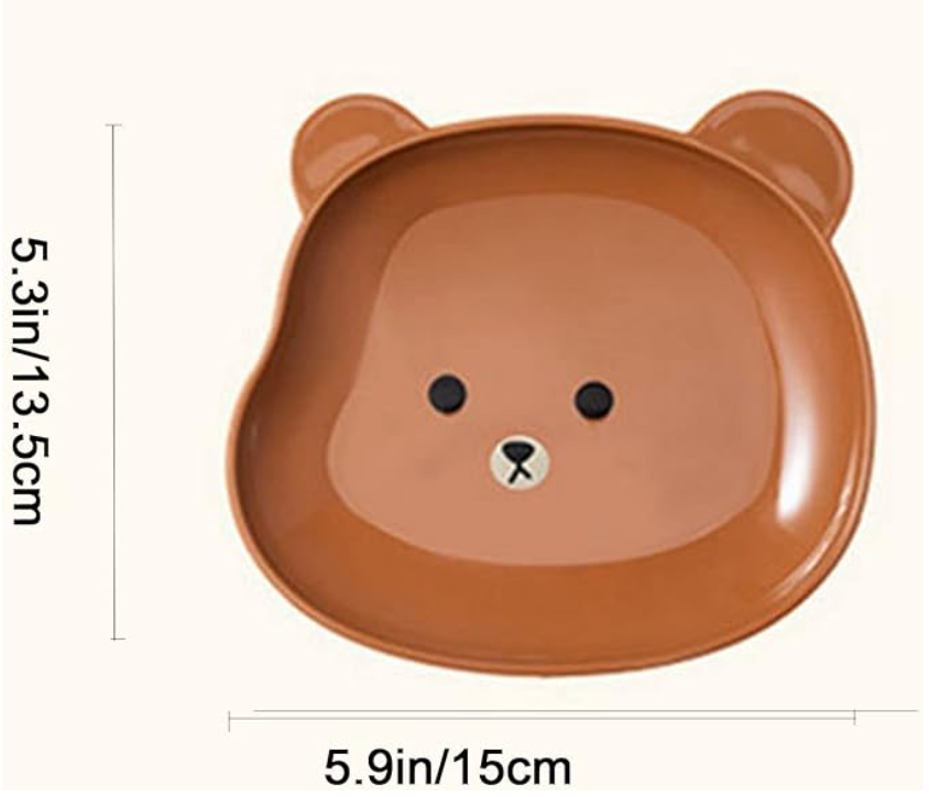 【海外直送】くまのミニプレート8枚+飾れるプレートホルダーセット 小皿 とりわけ皿 かわいい