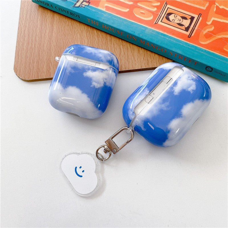 Ins New Blue Sky And White Clouds Cute For Apple AirPods Pro Second And Third Generation Earphone Case AirPods123