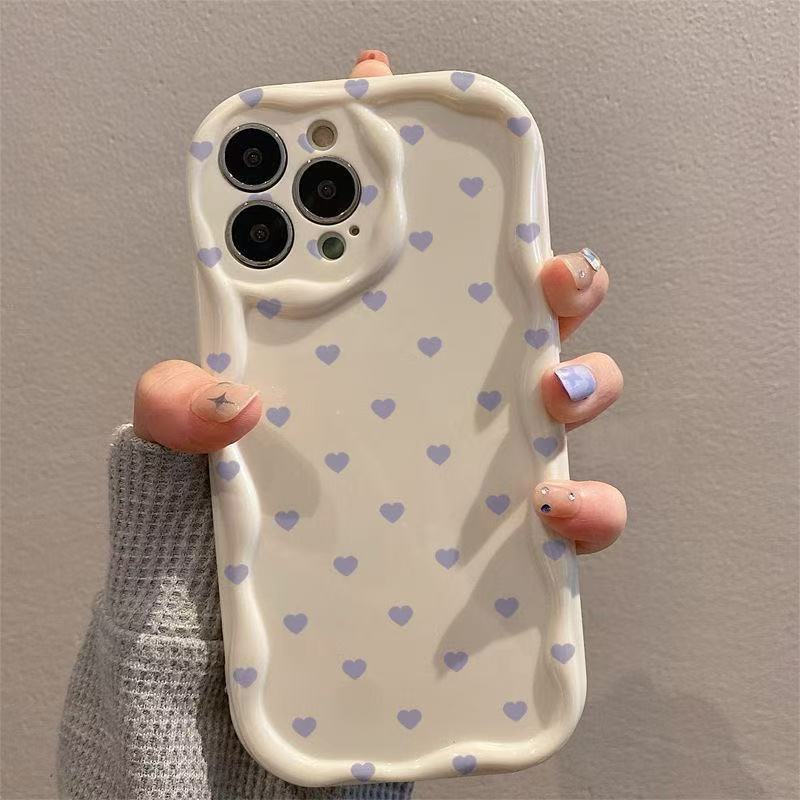 Full Screen Purple Love Iphone16 Phone Case Apple 15 New 14pro Japan/South Korea 13/12 Explosions 11