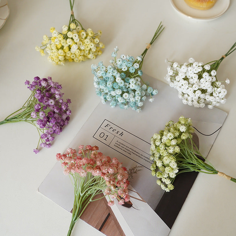 Artificial Starry Sky Home Wedding Decoration Bouquet Feel Soft Glue Small Fresh Mini Bouquet Starry Sky