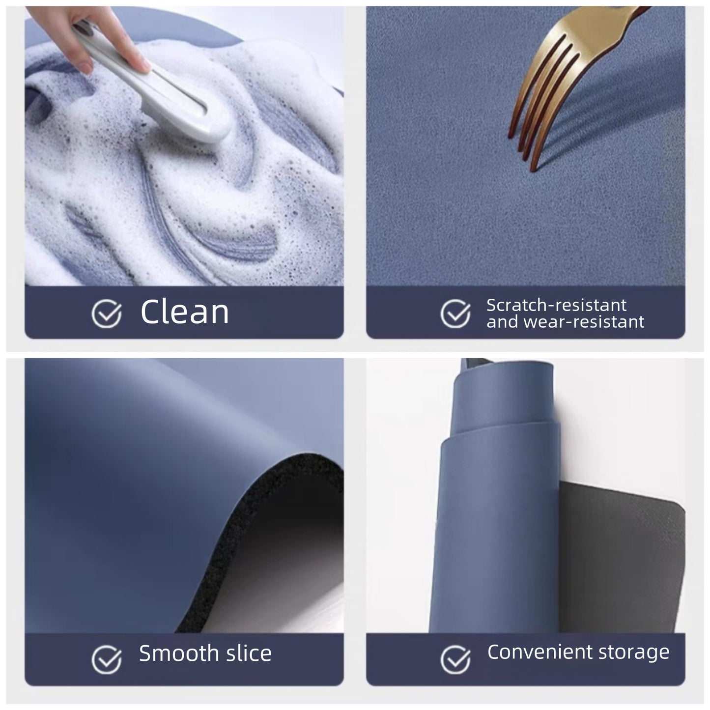 Small Fresh Kitchen Diatom Mud Drying Mat Household Anti-scalding And Heat-insulating Dining Table Mat Table Top Quick-drying Wear-resistant Anti-slip Mat