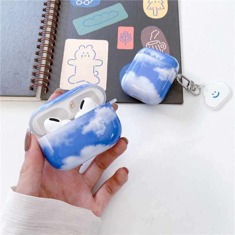 Ins New Blue Sky And White Clouds Cute For Apple AirPods Pro Second And Third Generation Earphone Case AirPods123