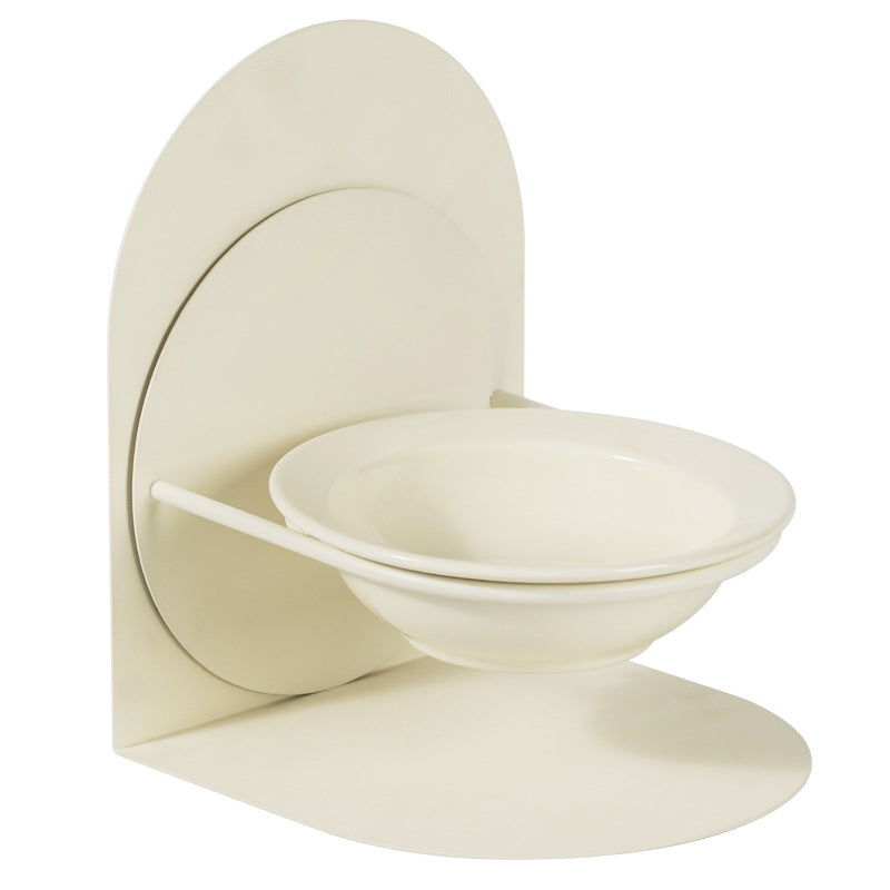 Ceramic High And Low Foot Detachable Pet Cat Bowl Cat And Dog Bowl Cervical Spine Protection Large Capacity Grain Drinking Diagonal Bowl