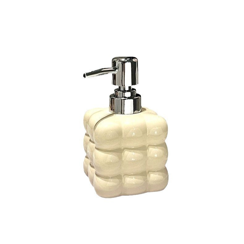 Light Luxury Bathroom Toilet Milk Bottle Liquid Sub-bottle Hand Sanitizer Bottle Shower Gel Shampoo Press Bottle Hotel Home