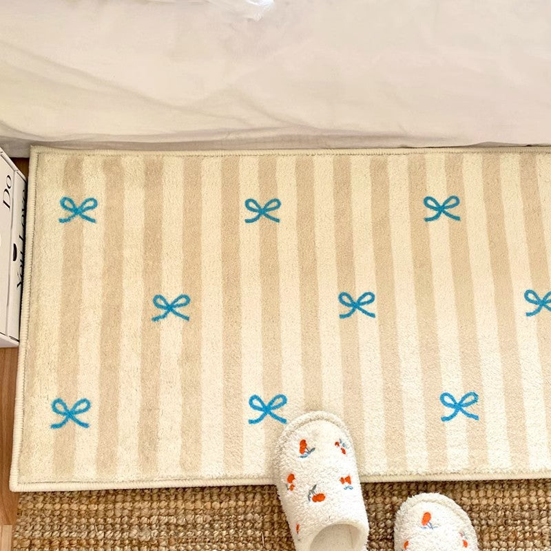 Ins Style Carpet Bedroom Bedside Blanket Long Cute Cartoon Girl Bedside Bedside Mat Room Thickened Bedside Bay Window Mat