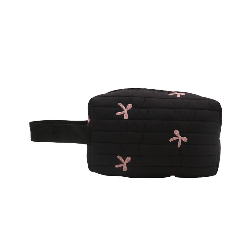 Autumn 2024 New Style Simple Beautiful Niche Design Lightweight Small Square Bag Clutch Bag Simple Casual Cosmetic Bag