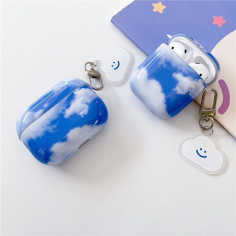 Ins New Blue Sky And White Clouds Cute For Apple AirPods Pro Second And Third Generation Earphone Case AirPods123