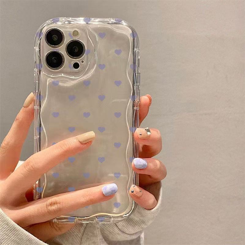 Full Screen Purple Love Iphone16 Phone Case Apple 15 New 14pro Japan/South Korea 13/12 Explosions 11