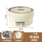 304 small shallow bento box - rice white