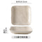7.8 English inches square plate-milk tea color