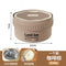 304 small light bento box-milk tea color
