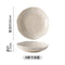 8-inch inches deep plate-milk tea color