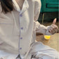 Korean Style Japanese Style Simple Contrast Color Striped Early Autumn Pajamas Women's Spring And Autumn Long-sleeved Trousers Home Wear Two-piece Suit Student