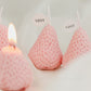 Cute Creative Soy Wax Strawberry Aromatherapy Candle Handmade Realistic Model Fragrance Candle Birthday Party Favors