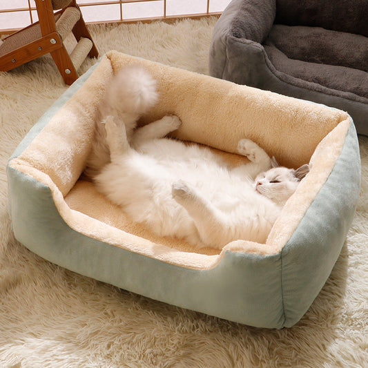 Thickened Kennel Winter Warm Cat Nest Four Seasons Universal Washable Bite Resistant Cold Mat For Small, Medium And Large Dog Nest