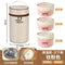 304 light bento box - light red (three packs + insulation bag)