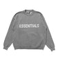Fear Of God Multi-Line Essentials Trendy Fog Round Neck Sweatshirt With Letters On The Chest