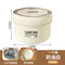 304 large shallow bento box - rice white