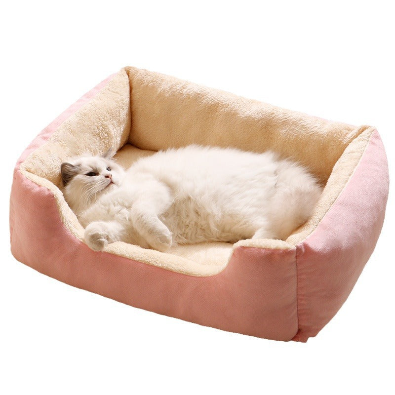 Thickened Kennel Winter Warm Cat Nest Four Seasons Universal Washable Bite Resistant Cold Mat For Small, Medium And Large Dog Nest
