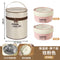 304 small shallow bento box - light red (two packs + insulation bag)