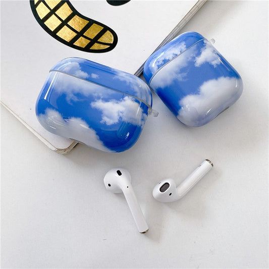 Ins New Blue Sky And White Clouds Cute For Apple AirPods Pro Second And Third Generation Earphone Case AirPods123