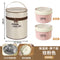 304 large light bento box - light red (two packs + insulation bag)