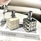 Light Luxury Bathroom Toilet Milk Bottle Liquid Sub-bottle Hand Sanitizer Bottle Shower Gel Shampoo Press Bottle Hotel Home