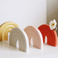 Ins Style Creative Rainbow Ceramic Vase Ornaments Face Abstract Alien Living Room Home Homestay Decorations Flower