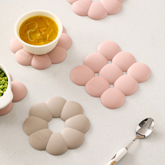 Silicone Heat Insulation Mat Dining Table Advanced Sense Pot Mat Cup Bowl Mat Casserole Anti-scalding Mat Household High Temperature Table Mat