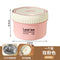 304 large shallow bento box - light red