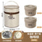 304 large-sized light bento box - milk tea color (two packs + insulation bag)