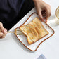 Amazon European-style Plate Simple Ceramic Small Bread Plate Creative Toast Plate Home Dim Dessert Plate Cake Plate